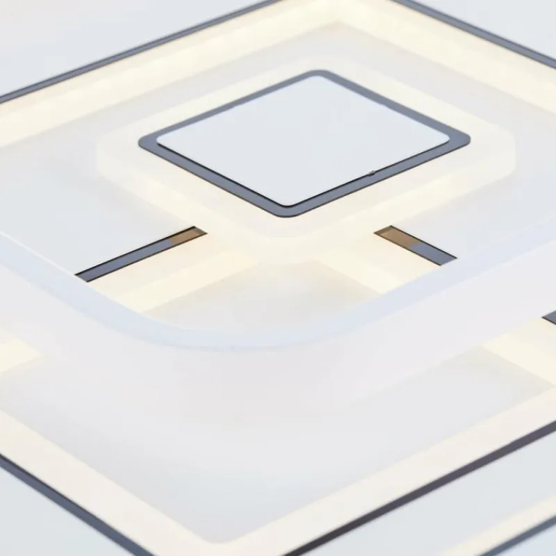 Luminaires Brilliant Plafonnier Brilliant Furtado LED Noir, Blanc, 1 lumière, Télécommandes* Éclairage Led