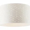 Lampes En Tissu-Luminaires Brilliant Plafonnier Brilliant Galance Blanc, 1 lumière