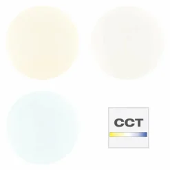 Luminaires Brilliant Plafonnier Brilliant Heddy LED Blanc, 1 lumière, Télécommandes, Changeur de couleurs