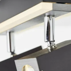 Luminaires Brilliant Plafonnier Brilliant Howle LED Aluminium, Noir, 2 lumières* Spots Et Projecteurs