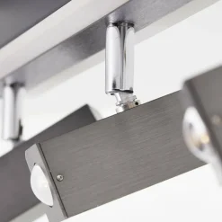 Luminaires Brilliant Plafonnier Brilliant Howle LED Aluminium, Noir, 4 lumières* Spots Et Projecteurs