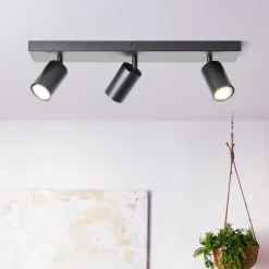 Luminaires Brilliant Plafonnier Brilliant Jello LED Noir, 3 lumières* Éclairage Led