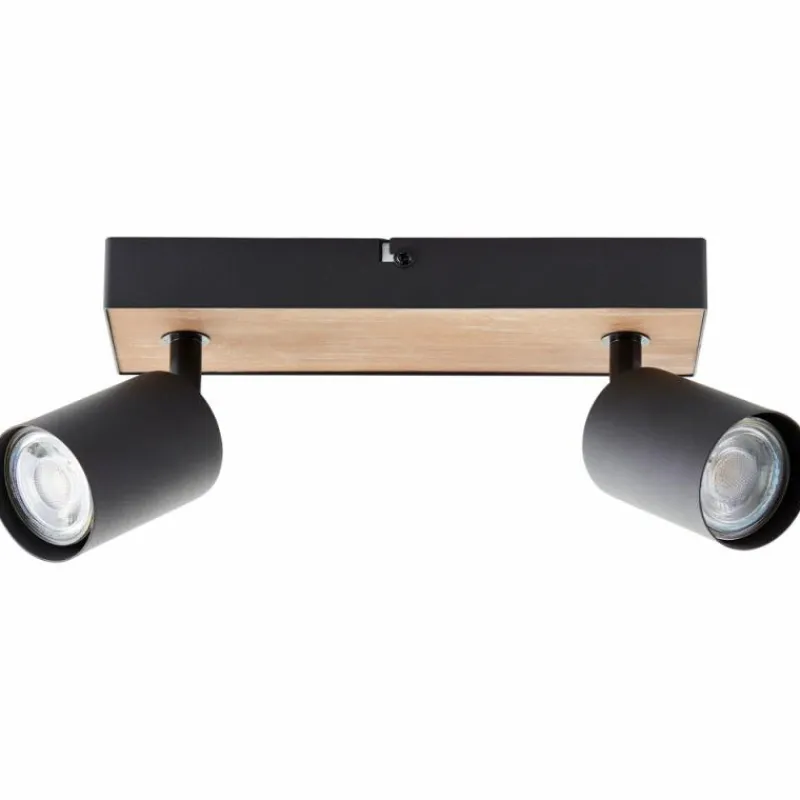 Luminaires Scandinaves-Luminaires Brilliant Plafonnier Brilliant Jello Wood Écru, Noir, 2 lumières