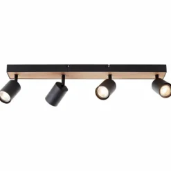 Luminaires Scandinaves-Luminaires Brilliant Plafonnier Brilliant Jello Wood Écru, Noir, 4 lumières