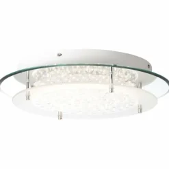 Luminaires Brilliant Plafonnier Brilliant Jolene Chrome, 1 lumière, Télécommandes