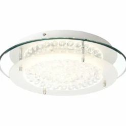 Luminaires Brilliant Plafonnier Brilliant Jolene Chrome, 1 lumière, Télécommandes