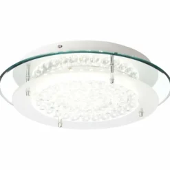 Luminaires Brilliant Plafonnier Brilliant Jolene Chrome, 1 lumière, Télécommandes