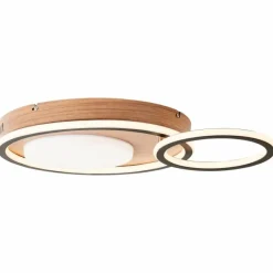 Luminaires Scandinaves-Luminaires Brilliant Plafonnier Brilliant Karney LED Brun, Noir, 1 lumière