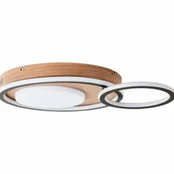 Luminaires Scandinaves-Luminaires Brilliant Plafonnier Brilliant Karney LED Brun, Noir, 1 lumière