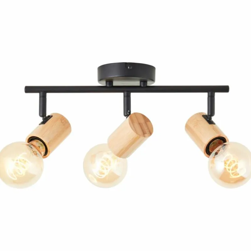 Luminaires Scandinaves-Luminaires Brilliant Plafonnier Brilliant Kerry Écru, Noir, 3 lumières