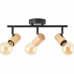 Luminaires Scandinaves-Luminaires Brilliant Plafonnier Brilliant Kerry Écru, Noir, 3 lumières