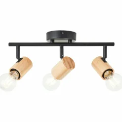 Luminaires Scandinaves-Luminaires Brilliant Plafonnier Brilliant Kerry Écru, Noir, 3 lumières