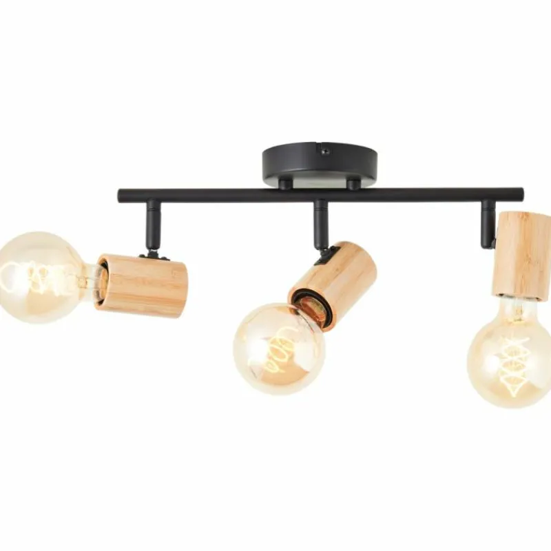 Luminaires Scandinaves-Luminaires Brilliant Plafonnier Brilliant Kerry Écru, Noir, 3 lumières