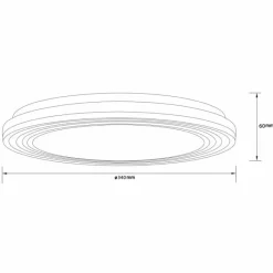 Luminaires Brilliant Plafonnier Brilliant Kobana LED Blanc, 1 lumière* Éclairage Led