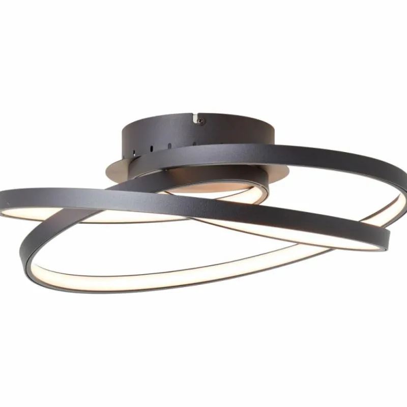 Luminaires Brilliant Plafonnier Brilliant Labyrinth LED Noir, 1 lumière* Éclairage Led