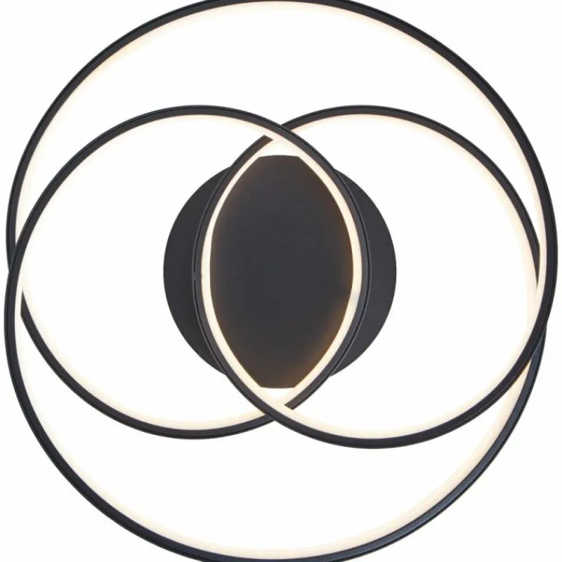 Luminaires Brilliant Plafonnier Brilliant Labyrinth LED Noir, 1 lumière* Éclairage Led