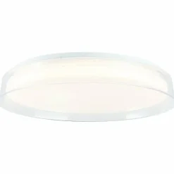 Luminaires Brilliant Plafonnier Brilliant Leanna LED Blanc, 1 lumière, Télécommandes, Changeur de couleurs