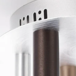 Luminaires Brilliant Plafonnier Brilliant Living Cembalo LED Brun, 7 lumières* Éclairage Led