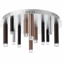 Luminaires Brilliant Plafonnier Brilliant Living Cembalo LED Brun, 12 lumières* Éclairage Led