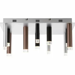 Luminaires Brilliant Plafonnier Brilliant Living Cembalo LED Brun, 12 lumières* Éclairage Led