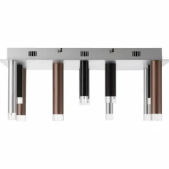 Luminaires Brilliant Plafonnier Brilliant Living Cembalo LED Brun, 12 lumières* Éclairage Led