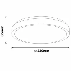 Luminaires Brilliant Plafonnier Brilliant Livius LED Argenté, 1 lumière* Éclairage Led