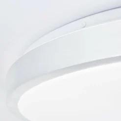 Luminaires Brilliant Plafonnier Brilliant Livius LED Argenté, 1 lumière, Télécommandes* Éclairage Led