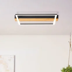 Luminaires Scandinaves-Luminaires Brilliant Plafonnier Brilliant Loneos LED Brun, Noir, 1 lumière