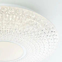 Luminaires Brilliant Plafonnier Brilliant Lucian LED Blanc, 1 lumière, Télécommandes, Changeur de couleurs* Éclairage Led