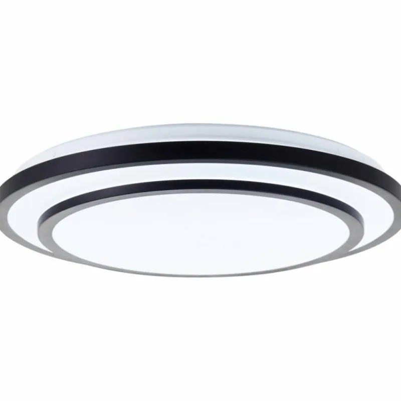 Luminaires Brilliant Plafonnier Brilliant Luciano LED Blanc, 1 lumière, Télécommandes* Éclairage Led