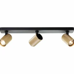 Lampes Dorées-Luminaires Brilliant Plafonnier Brilliant Marty Noir, 3 lumières