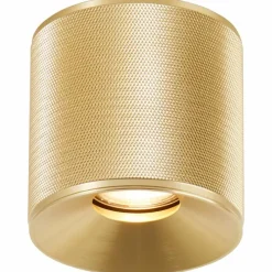 Lampes Dorées-Luminaires Brilliant Plafonnier Brilliant Marty LED Or, 1 lumière