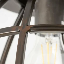 Luminaires Rustiques-Luminaires Brilliant Plafonnier Brilliant Matrix Noir, 1 lumière