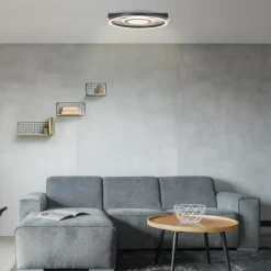 Lampes En Bois-Luminaires Brilliant Plafonnier Brilliant Maureen LED Écru, Noir, Blanc, 1 lumière