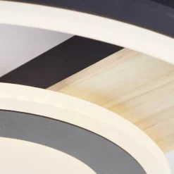 Lampes En Bois-Luminaires Brilliant Plafonnier Brilliant Maureen LED Écru, Noir, Blanc, 1 lumière