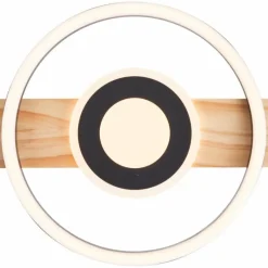 Lampes En Bois-Luminaires Brilliant Plafonnier Brilliant Maureen LED Écru, Noir, Blanc, 1 lumière