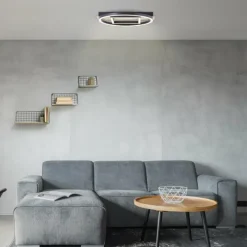 Lampes En Bois-Luminaires Brilliant Plafonnier Brilliant Maureen LED Écru, Noir, Blanc, 1 lumière