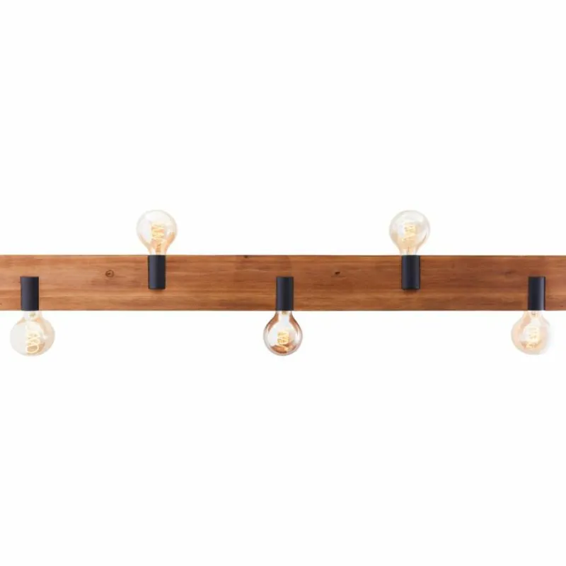 Luminaires Scandinaves-Luminaires Brilliant Plafonnier Brilliant Mertes Brun, Noir, 5 lumières