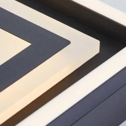 Lampes Industrielles-Luminaires Brilliant Plafonnier Brilliant Metis LED Noir, 1 lumière