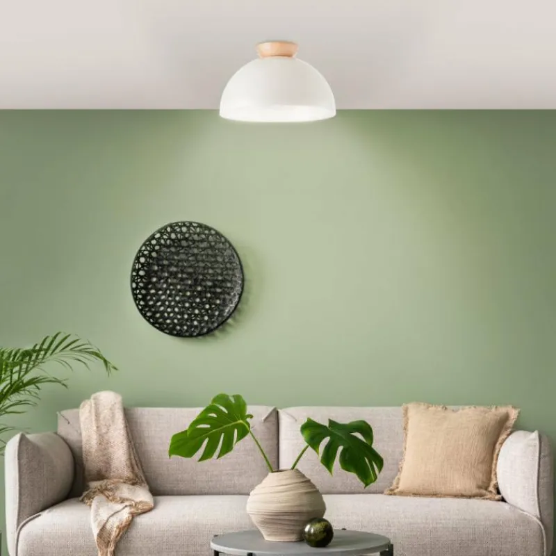 Luminaires Scandinaves-Luminaires Brilliant Plafonnier Brilliant Nalam Écru, Blanc, 1 lumière