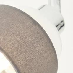 Lampes En Tissu-Luminaires Brilliant Plafonnier Brilliant Naples Argenté, 2 lumières