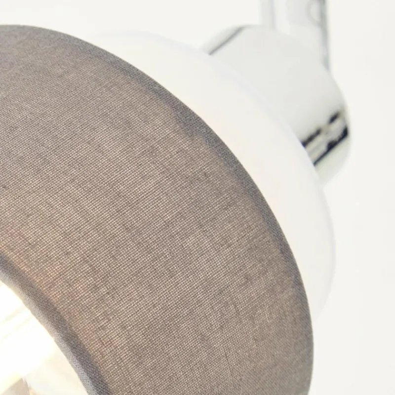 Lampes En Tissu-Luminaires Brilliant Plafonnier Brilliant Naples Argenté, 2 lumières