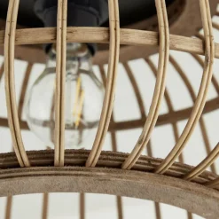 Luminaires Rustiques-Luminaires Brilliant Plafonnier Brilliant Nikka Noir, 1 lumière