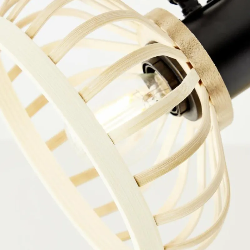 Luminaires Rustiques-Luminaires Brilliant Plafonnier Brilliant Norah Noir, 3 lumières