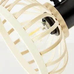 Luminaires Rustiques-Luminaires Brilliant Plafonnier Brilliant Norah Noir, 4 lumières