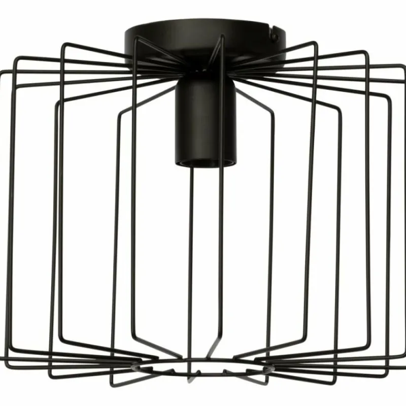 Lampes Vintages & Rétros-Luminaires Brilliant Plafonnier Brilliant Onelia Noir, 1 lumière