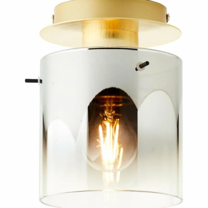 Lampes Dorées-Luminaires Brilliant Plafonnier Brilliant Osaki Or, 1 lumière