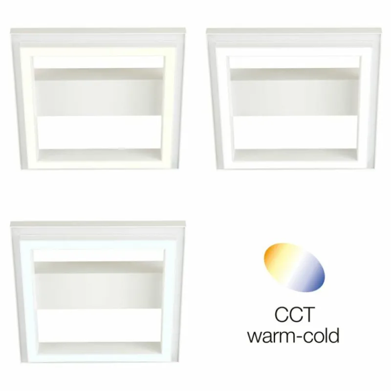 Lampes Industrielles-Luminaires Brilliant Plafonnier Brilliant Pallas LED Blanc, 1 lumière