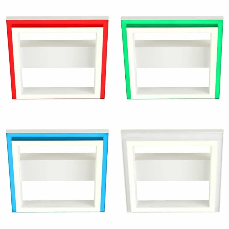 Lampes Industrielles-Luminaires Brilliant Plafonnier Brilliant Pallas LED Blanc, 1 lumière