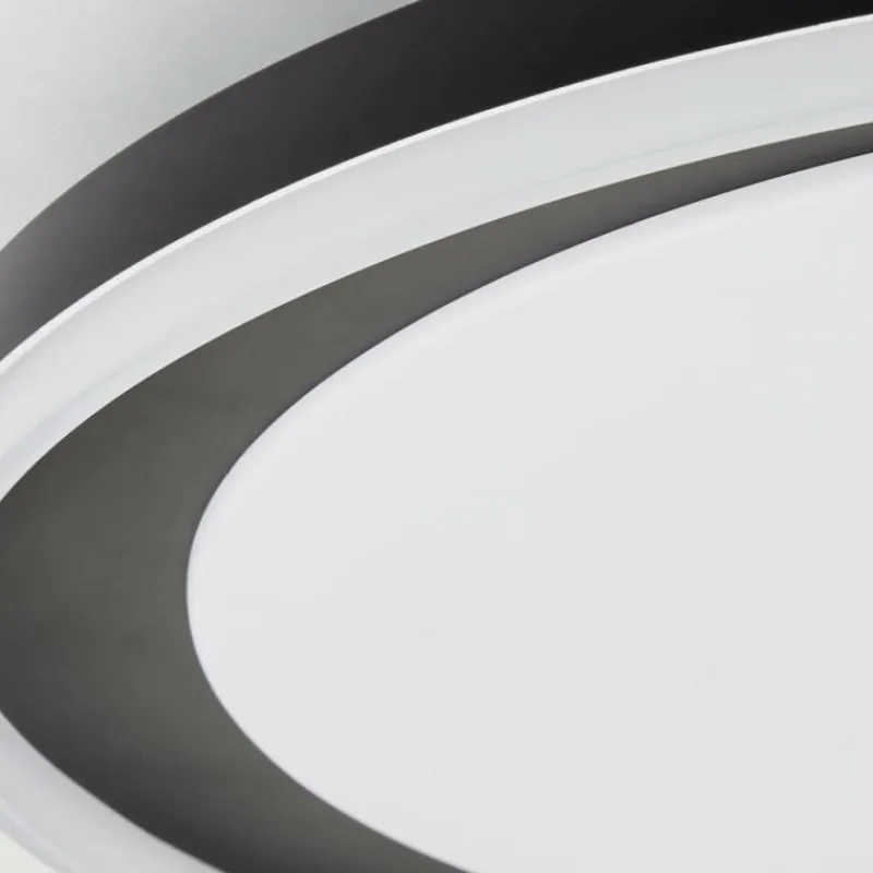 Lampes Industrielles-Luminaires Brilliant Plafonnier Brilliant Pederson LED Noir, 1 lumière